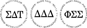 Sorority Self-Inking Stampers by PSA Essentials