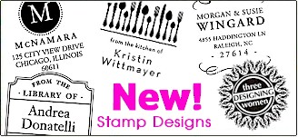 Self-Inking Stamp Designs by Three Designing Women
