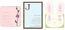 Checkerboard Rockabye Birth Announcements