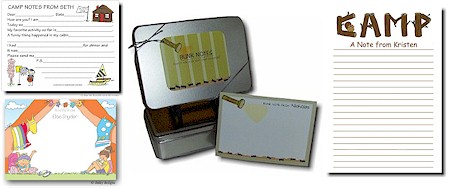 Camp Stationery and Camp Postcards