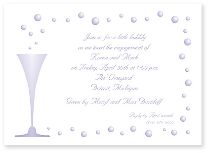 Champagne Glass Invitations