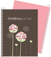 Spark & Spark Note Notebooks - Blossoms On Chocolate