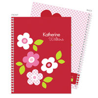 Spark & Spark Note Notebooks - Preppy Flowers (Red)