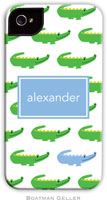 Boatman Geller Hard Phone Cases - Alligator Repeat Blue (BACKORDERED)