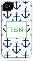 Boatman Geller Hard Phone Cases - Anchors Navy (BACKORDERED)