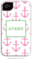 Boatman Geller Hard Phone Cases - Anchors Pink (BACKORDERED)