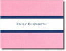 Boatman Geller Stationery - Light Pink & Navy Stripe