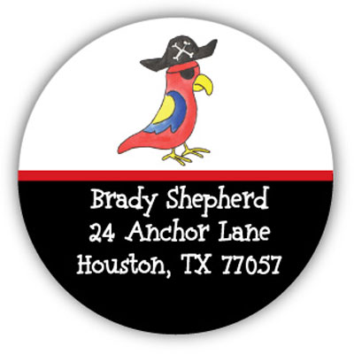 Address Labels by Kelly Hughes Designs (Pirate Parrot)