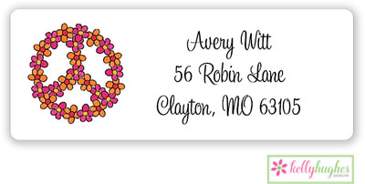 Address Labels by Kelly Hughes Designs (Peace And Daisies)