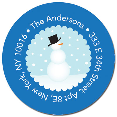 Spark & Spark Return Address Labels (Mr. Snowman)