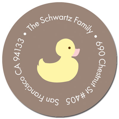 Spark & Spark Return Address Labels (Little Duckie - Pink)