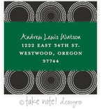 Take Note Designs - Address Labels (Circles Custom Wrap Color - Graduation)