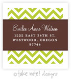 Take Note Designs - Address Labels (Designer Chevron Coffee Wrap - Graduation)