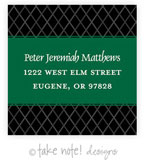 Take Note Designs - Address Labels (Diamond Grid Custom Wrap - Graduation)