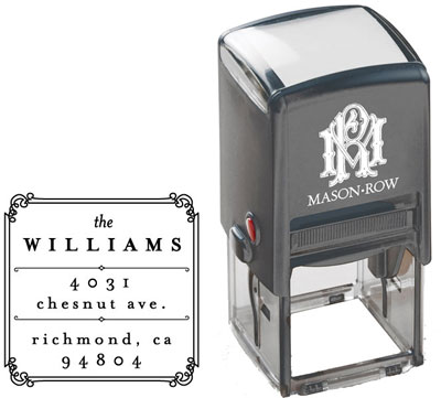 Square Self-Inking Stamp by Mason Row (Williams)