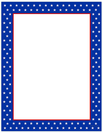 Imprintable 8 1/2" x 11" Blank Stock - American Stars Letterhead by Great Papers