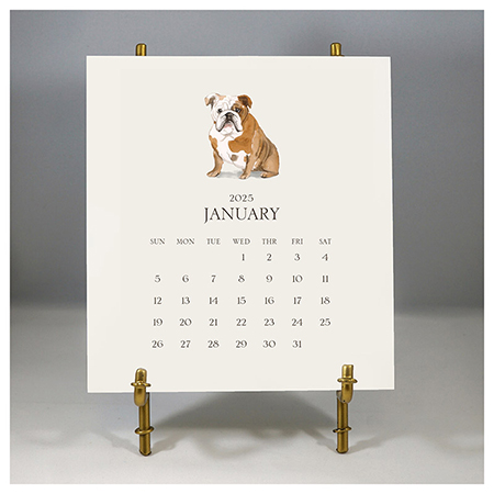 Stacy Claire Boyd - Customized Pet Calendar 2025 Desk Calendar & Easel