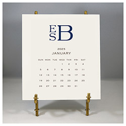 Stacy Claire Boyd - Stacked Monogram Desk Calendar & Easel 2025