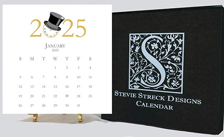 Stevie Streck Designs - Desk Calendar (2025)