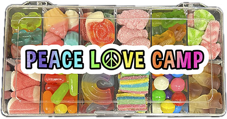 Peace Love Camp Candy Boxes by Namedrops