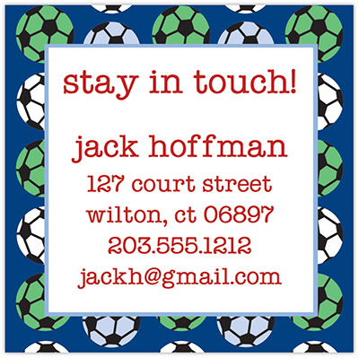 Keep In Touch Cards by iDesign - Soccer Boys (Camp)