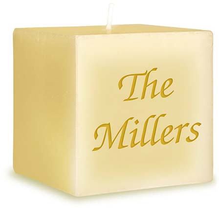 Family Personalized Candles by Embossed Graphics