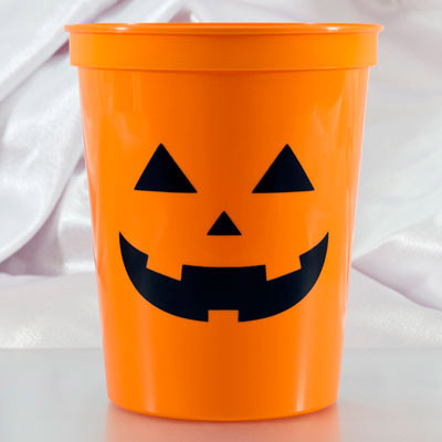 Jack O'Lantern Halloween Stadium Cups