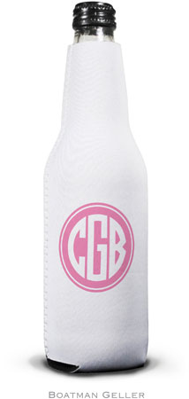 Create-Your-Own Personalized Bottle Koozies by Boatman Geller (Solid Inset Circle Preset)