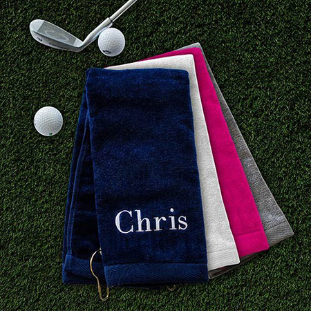 Embroidered Personalized Golf Towels