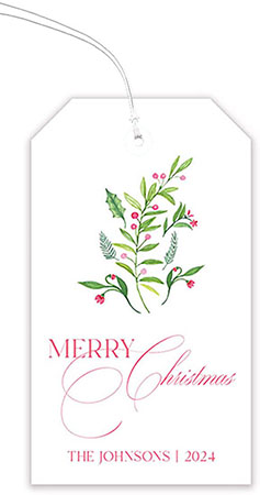 Hanging Gift Tags by PicMe Prints (Festive Flora)