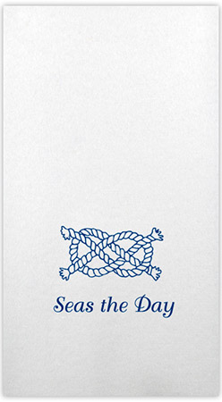 Linen-Like Guest Towels by Three Bees (Nautical Knot)