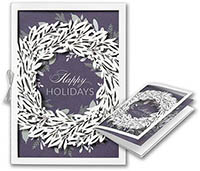 Holiday Greeting Cards by Carlson Craft - Fashionable Wreath: More Than ...