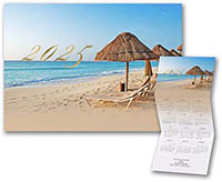 Calendar Holiday Greeting Cards by Carlson Craft - Dreaming of the Tropics