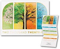 Calendar Holiday Greeting Cards by Carlson Craft - Seasonal Windows