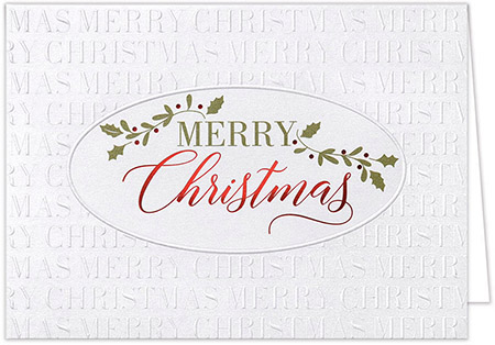 Holiday Greeting Cards by Carlson Craft - Christmas Simplicity with Foil