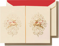 Holiday Greeting Cards by Crane & Co. - Leaping Reindeer