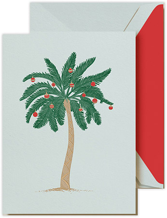 Holiday Greeting Cards by Crane & Co. - Trimmed Palm Tree