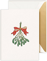 Holiday Greeting Cards by Crane & Co. - Mistletoe Bough