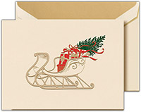 Holiday Greeting Cards by Crane & Co. - Victorian Sleigh Ride