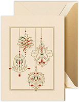 Holiday Greeting Cards by Crane & Co. - Jeweled Ornaments