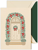 Holiday Greeting Cards by Crane & Co. - Arched Holiday Entrance