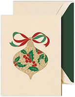 Holiday Greeting Cards by Crane & Co. - Filigree Ornament