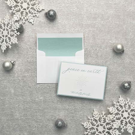 Letterpress Holiday Greeting Cards by Designers' Fine Press (Snowflake)