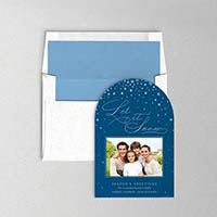 Holiday Photo Mount Cards by Designers' Fine Press (Let It Snow with Foil)