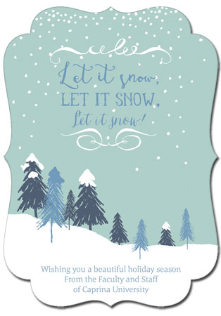 Holiday Greeting Cards by Little Lamb Designs (Let It Snow)