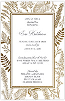 Holiday Invitations by Little Lamb Designs (Foiled Botanical Leaves)