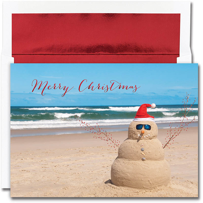 Pre-Printed Boxed Holiday Greeting Cards by Masterpiece Studios (Beach ...