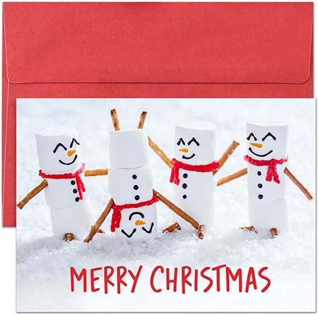 Pre-Printed Boxed Holiday Greeting Cards by Masterpiece Studios (Marshmallow Merriment)