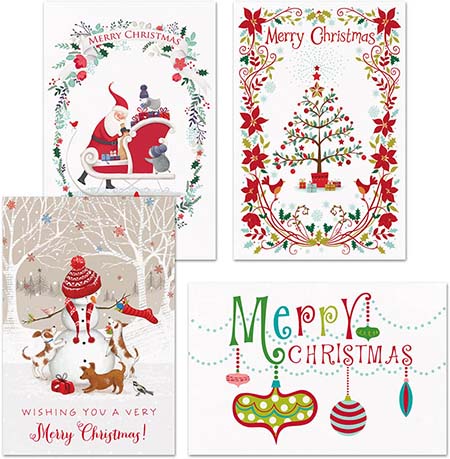 Pre-Printed Boxed Holiday Greeting Cards by Masterpiece Studios (Merry Christmas Assortment)