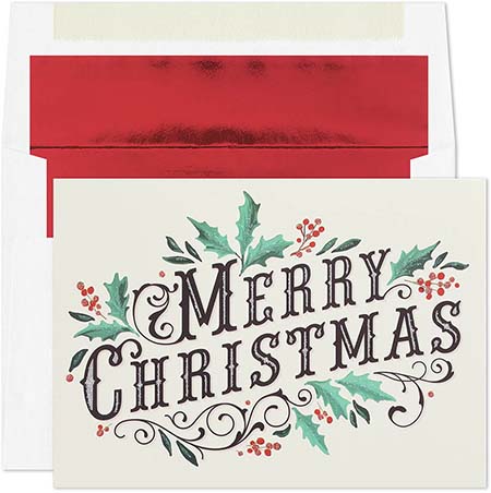 Pre-Printed Boxed Holiday Greeting Cards by Masterpiece Studios (Antique Christmas)